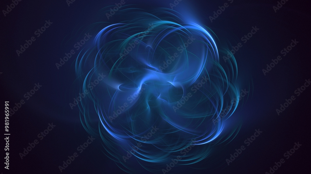 Obraz premium 3D manual rendering abstract circle light background. Its not AI Generatd illustration.