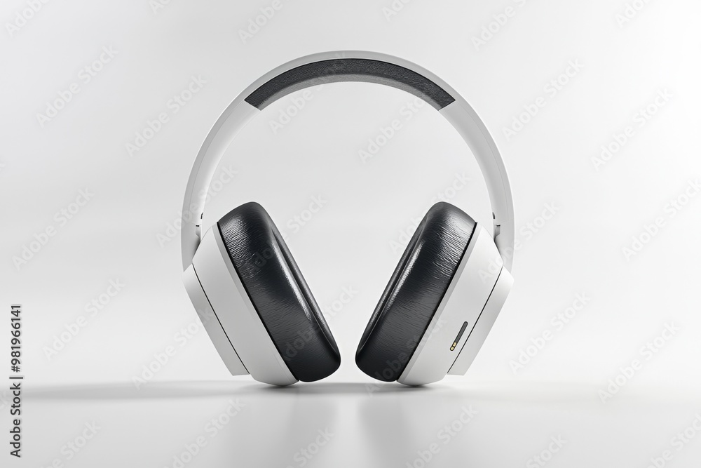 Modern Wireless Headphone Mockup Isolated created with Generative AI Modern Wireless Headphone Mockup Isolated created with Generative AI