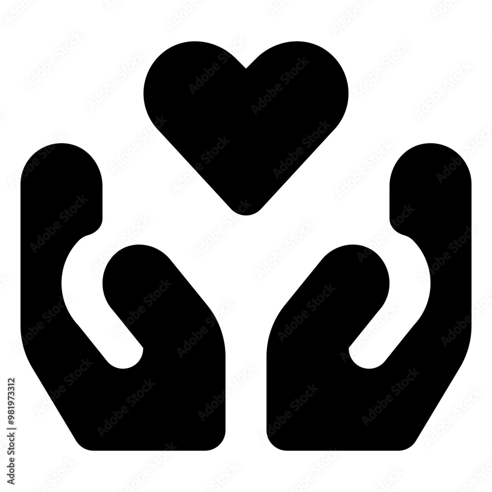 Hands Give Heart Icon