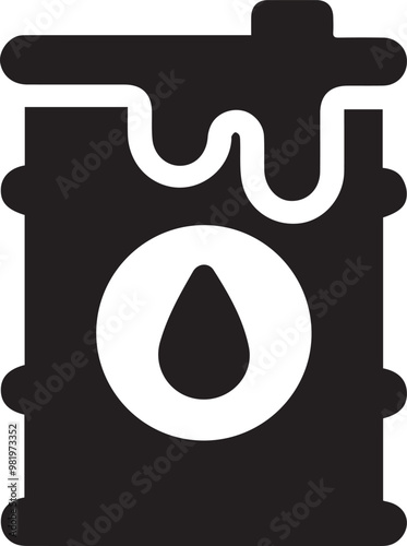 Oil icon symbol vector image Illustration
