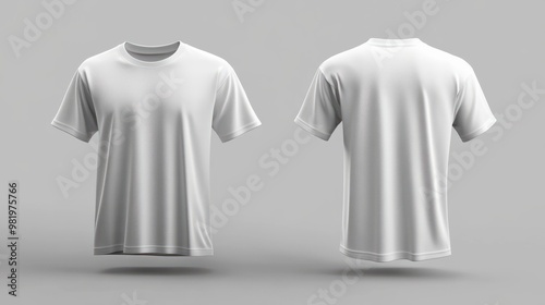 White T-shirt mockup. Generative ai transparent background