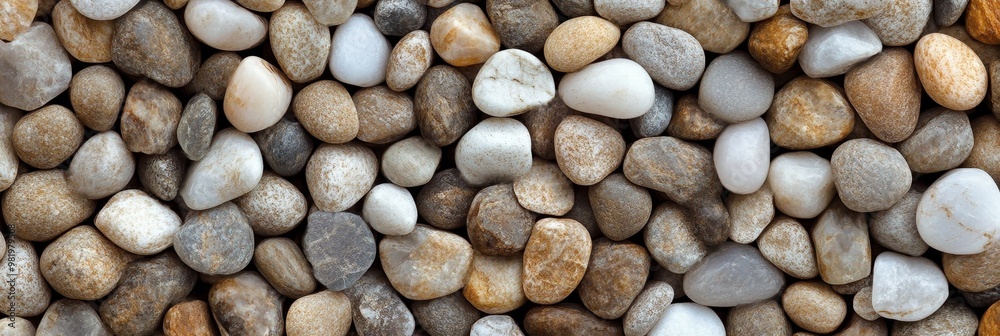 Beige Pebbles Background Smooth Round Stones Texture, Top View, Nature Design Element Beige Pebbles Background Smooth Round Stones Texture, Top View, Nature Design Element