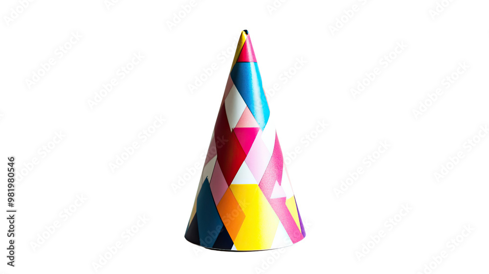 Birthday hat on a white transparent background Birthday hat on a white transparent background