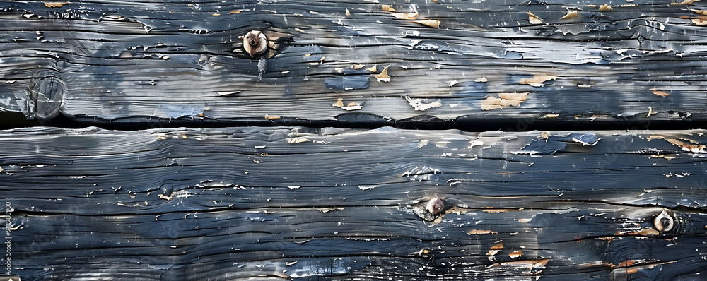 Naklejka premium Close Up of Aged Wood Texture Background