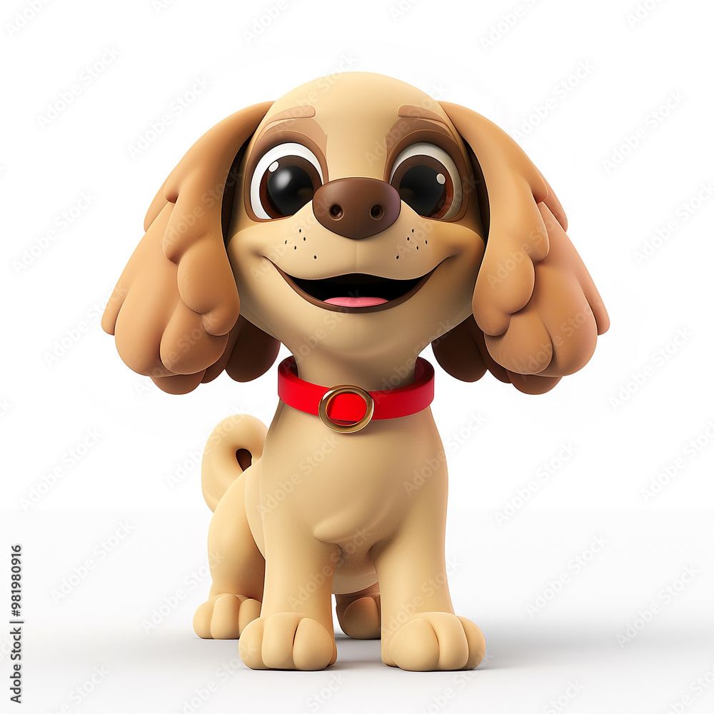 American Cocker Spaniel Cute 3D Dog Create A Masterpiece American Cocker Spaniel Cute 3D Dog Create A Masterpiece