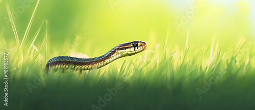 Rottweiler Snake Hunting In A Dynamic Action Style With A