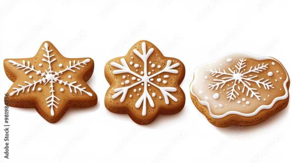 Gingerbread cookies. isolated object, transparent background Gingerbread cookies. isolated object, transparent background