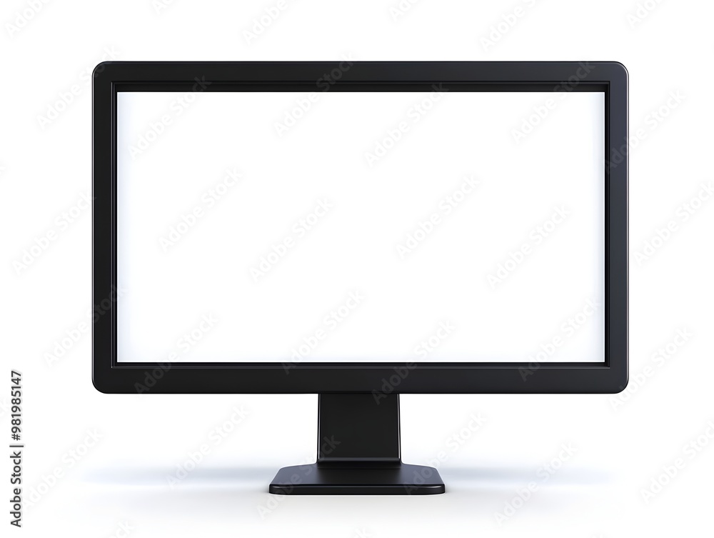 Blank computer screen mock up for digital banner background or website design template Blank computer screen mock up for digital banner background or website design template