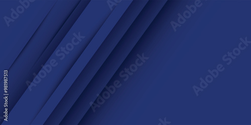 Modern abstract blue background with diagonal line. Simple graphic design element.