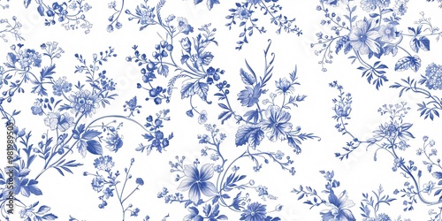 This exquisite seamless design showcases intricate blossoms, wildflowers, and enchanting themes, all artfully created.