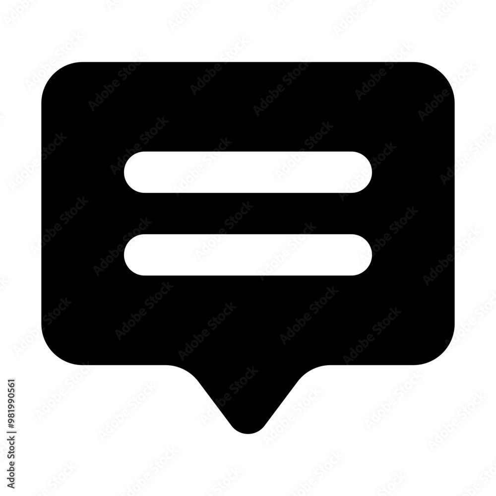 Chat Detail Icon In Glyph Style. Simple Communication Symbol Vector Illustration — Pixel-perfect Icon Chat Detail Icon In Glyph Style. Simple Communication Symbol Vector Illustration — Pixel-perfect Icon