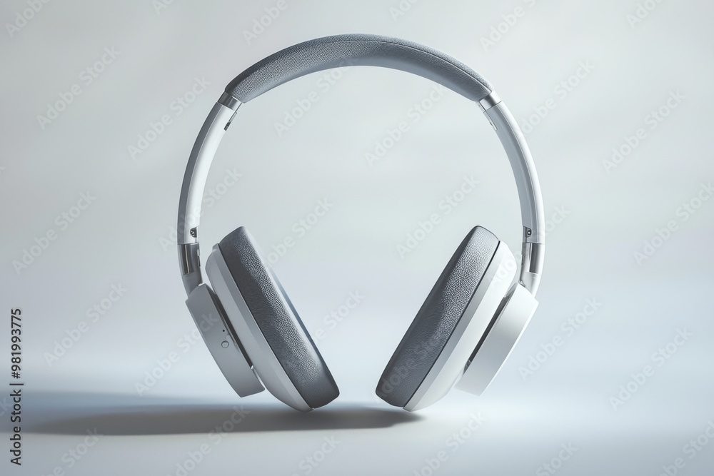 Modern Wireless Headphone Mockup Isolated created with Generative AI Modern Wireless Headphone Mockup Isolated created with Generative AI