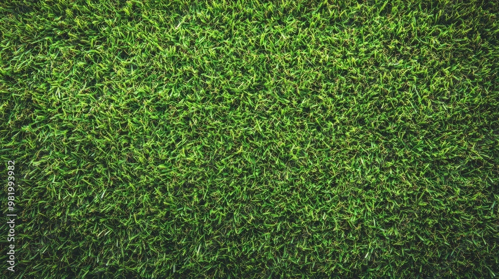 Obraz premium Close-up view of lush green grass texture.