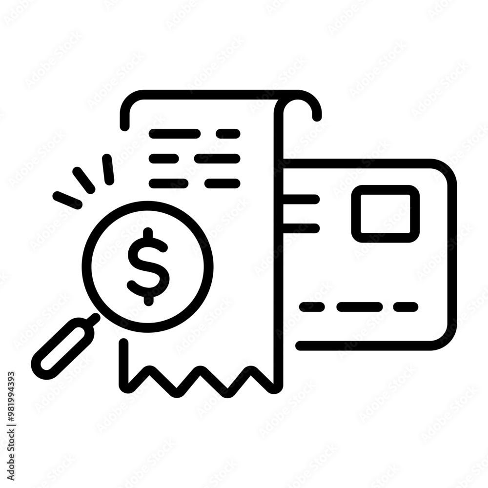 A line style icon of card payment A line style icon of card payment