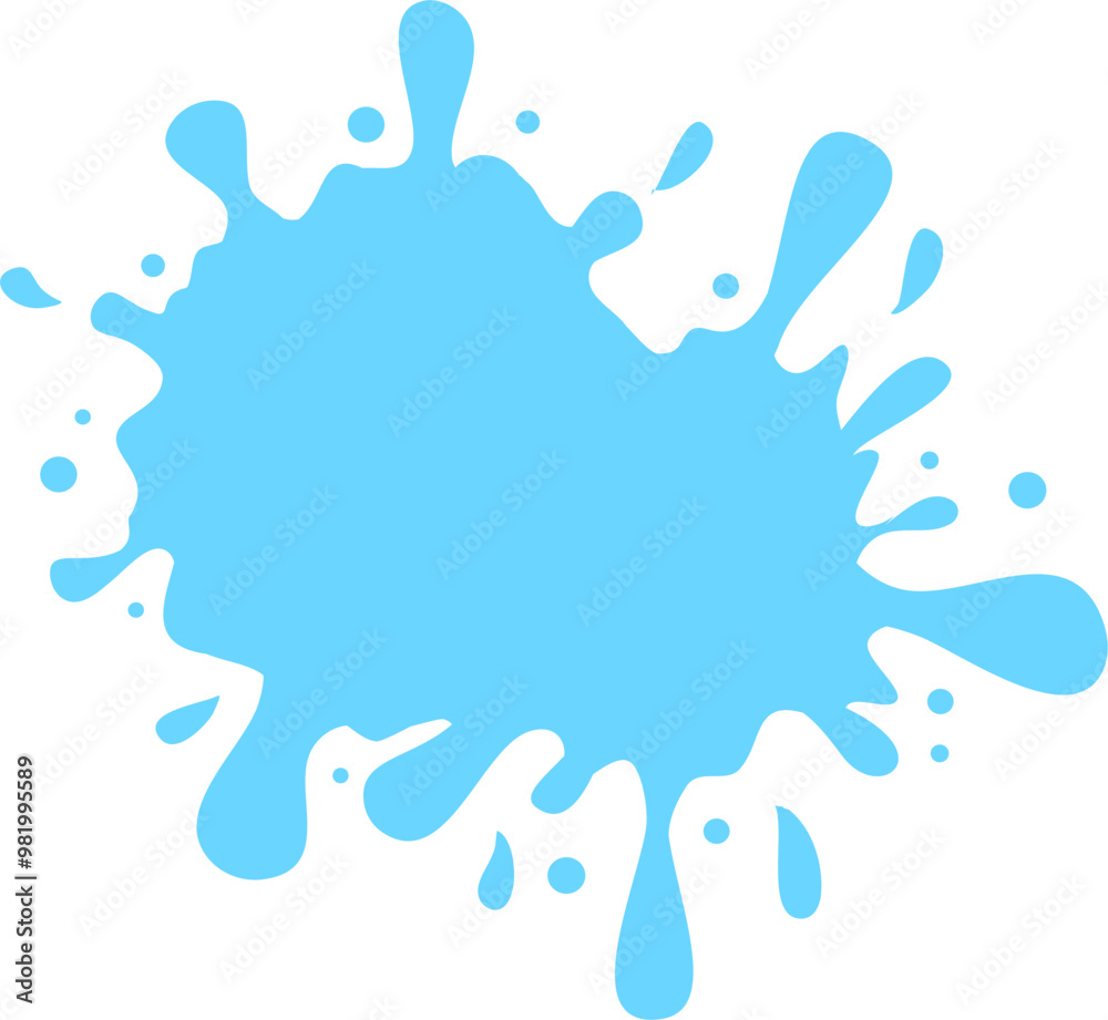 Fototapeta premium Water splash Illustration 
