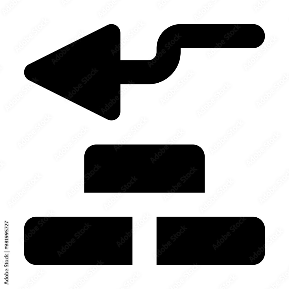 Trowel Bricks Icon Trowel Bricks Icon