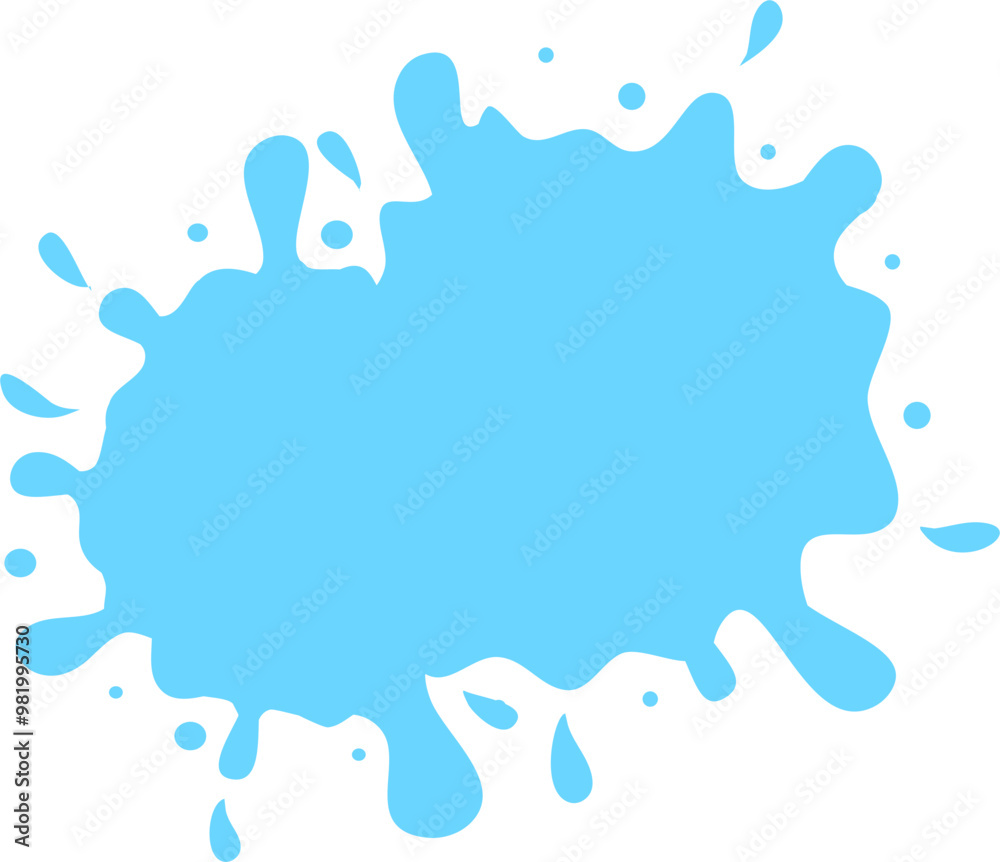 Obraz premium Water splash Illustration 