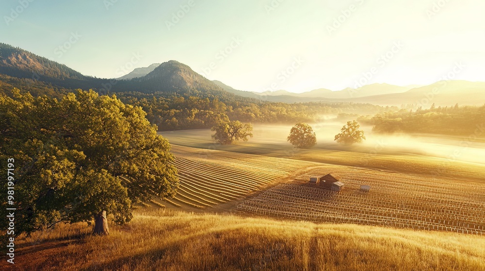 Fototapeta premium sustainable agriculture in a rural field