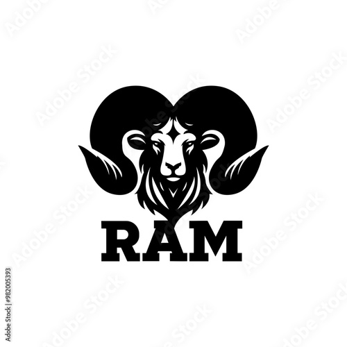 Ram logo,the logo that embodies the power, agility, and enduring spirit of the ram. 