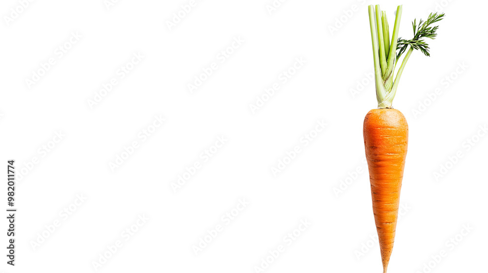 Carrot on a white transparent background