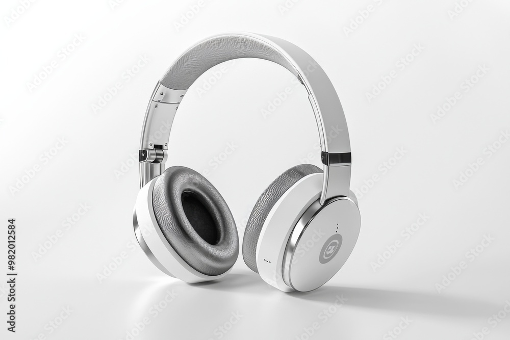 Modern Wireless Headphone Mockup Isolated created with Generative AI