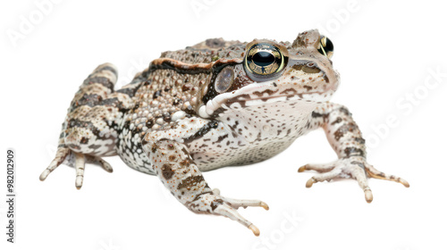 Natterjack full body isolate on transparent background
