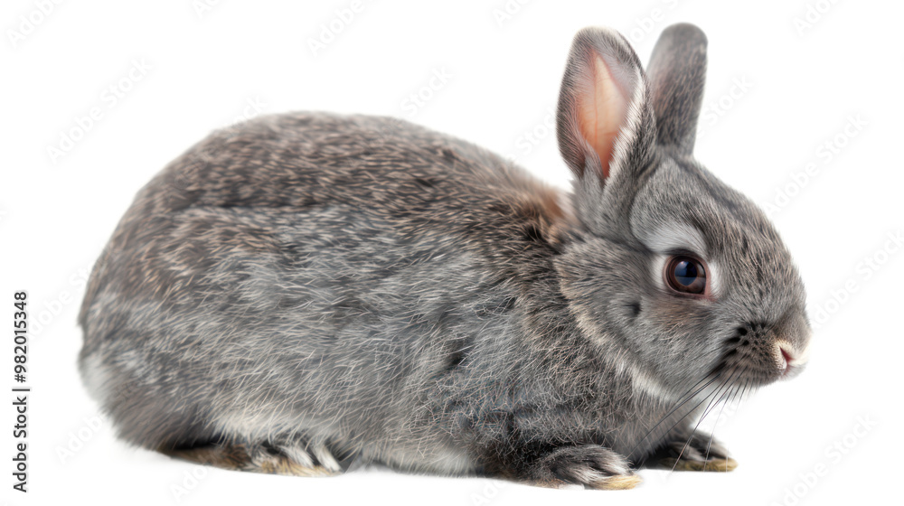 Obraz premium Netherland Dwarf Rabbit full body isolate on transparent background