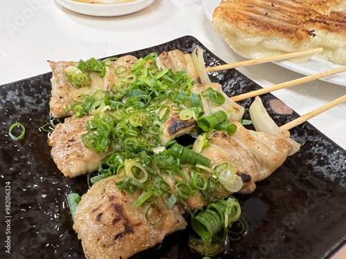 福岡名物ダルム・白モツ。ネギポン酢合え