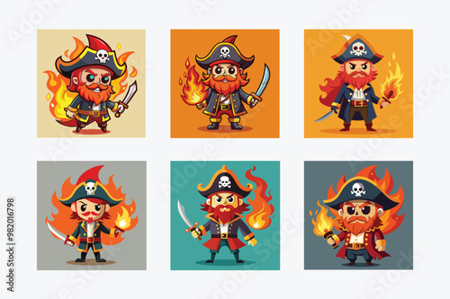Pirate Cartoon: Fun and Whimsical Illustration of a Swashbuckling Character