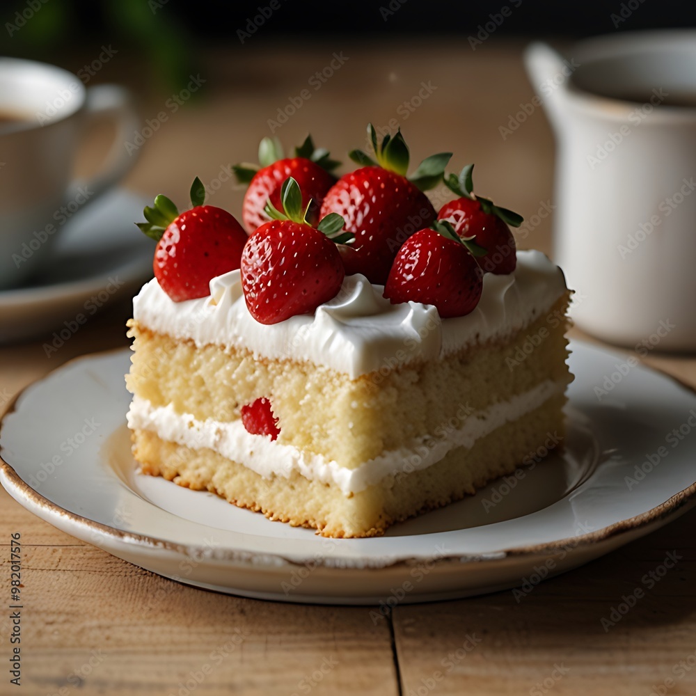 Delicious cake with fruits Delicious cake with fruits