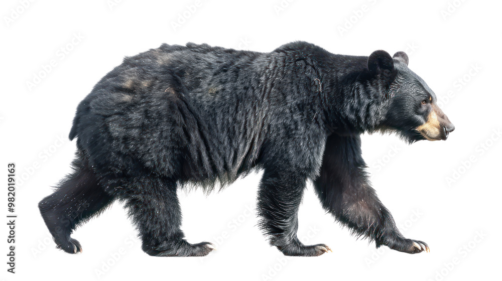 Fototapeta premium brown bear isolated on white