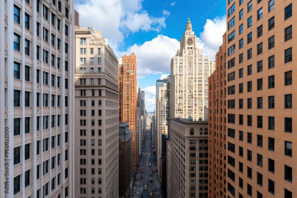 Capture a long shot of a bustling cityscape, showcasing diverse architecture and multicultural elements, with hints of financial districts and tax-related symbols Capture a long shot of a bustling cityscape, showcasing diverse architecture and multicultural elements, with hints of financial districts and tax-related symbols