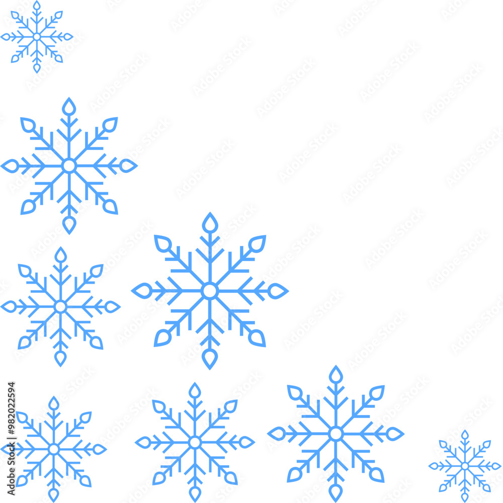 Winter Snowflakes Corner Winter Snowflakes Corner
