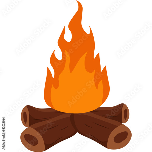 Bonfire Illustration