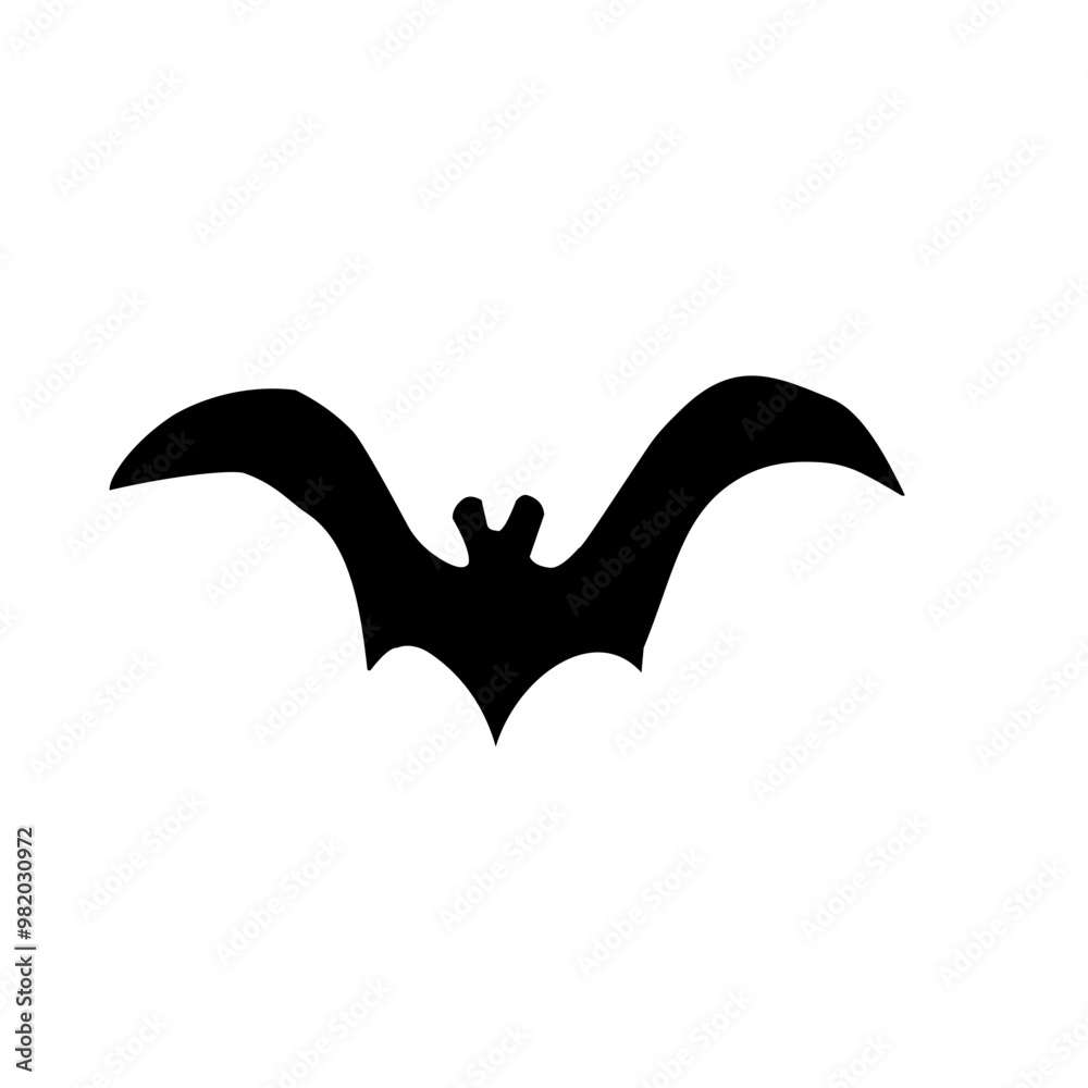 Naklejka premium Halloween bat silhouette