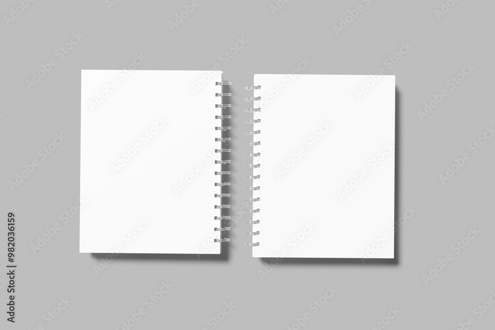 A5 Spiral Notebook Blank Mockup A5 Spiral Notebook Blank Mockup