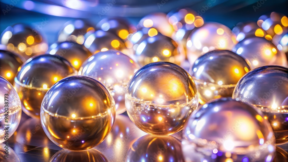 Radiant glowing orbs contribute depth and refined elegance to the UHD 4K visual. Radiant glowing orbs contribute depth and refined elegance to the UHD 4K visual.
