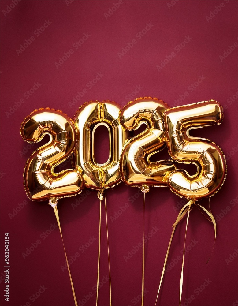 2025 with golden balloons 2025 with golden balloons