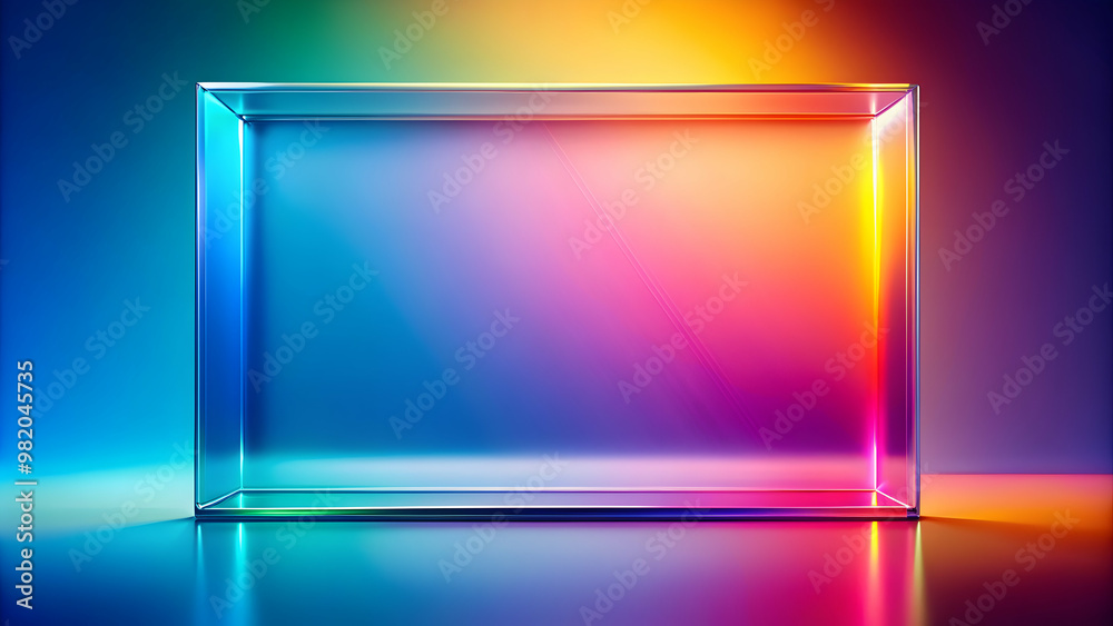 Fototapeta premium rendering background of multilayer gradient glass design, , rendering, background, multilayer, gradient, glass