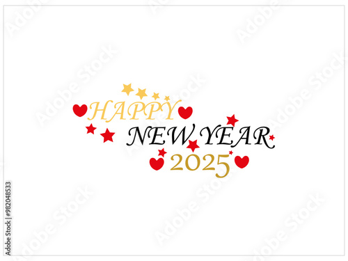 HAPPY new year vector design .