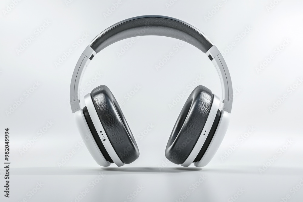 Modern Wireless Headphone Mockup Isolated created with Generative AI Modern Wireless Headphone Mockup Isolated created with Generative AI
