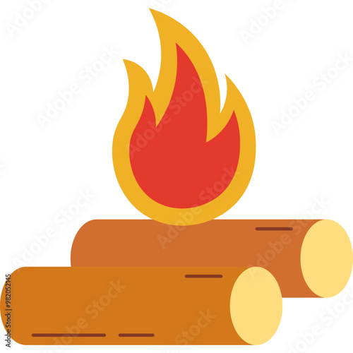 Bonfire Flat Icon