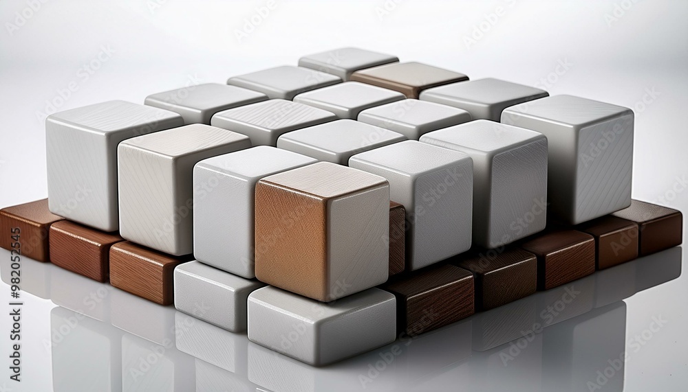 3d render of a group of cubes 3d render of a group of cubes
