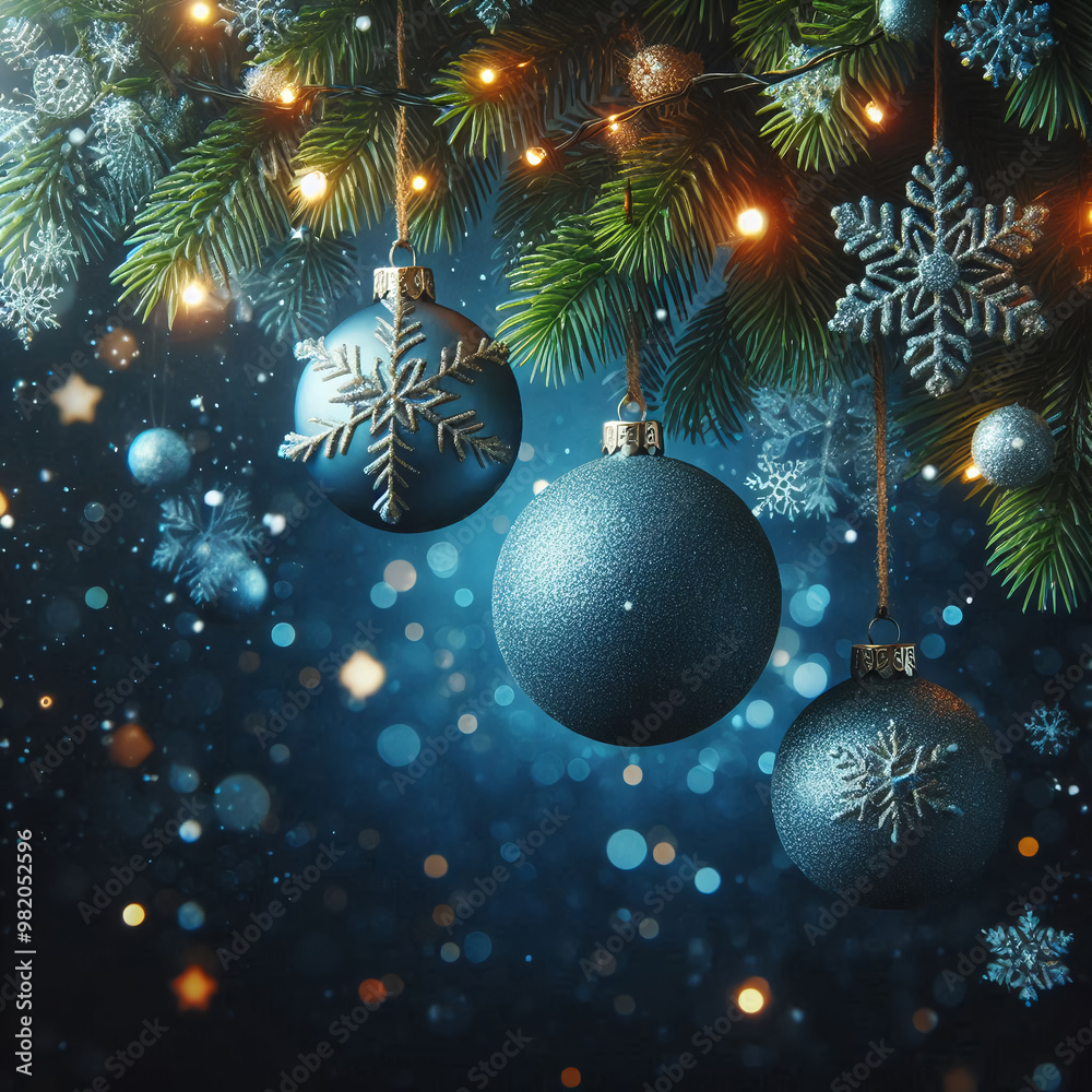 Christmas card with decor elements. Christmas card with decor elements.