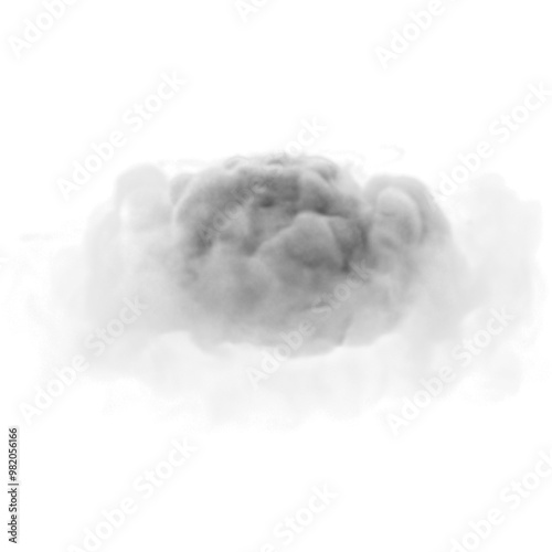 smoke swirl on transparent background