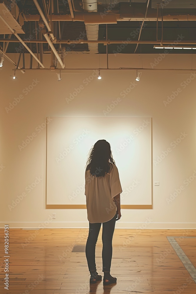 Fototapeta premium Abstract Minimalist Art Museum Exhibit