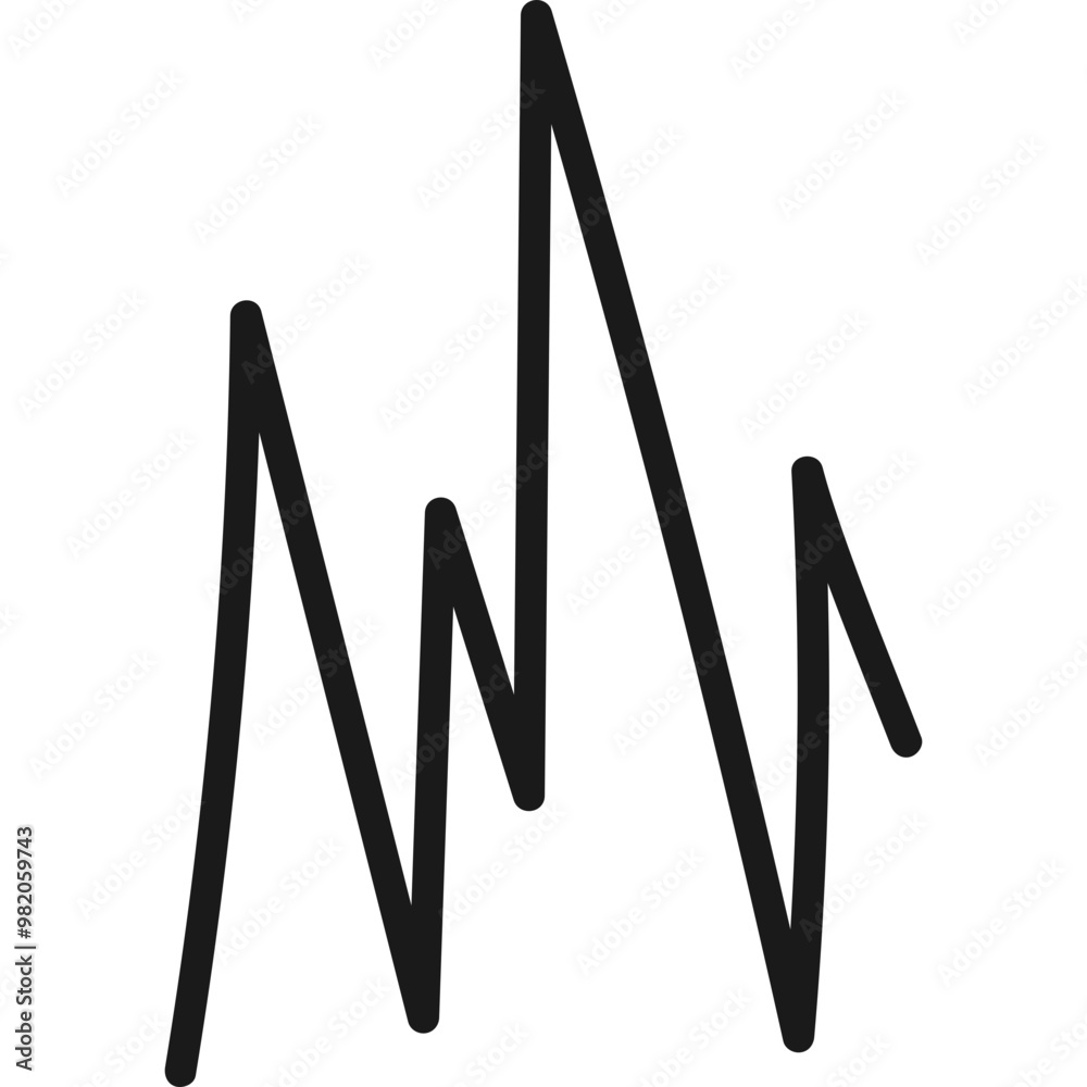 Hand Drawn Zigzag Line Hand Drawn Zigzag Line