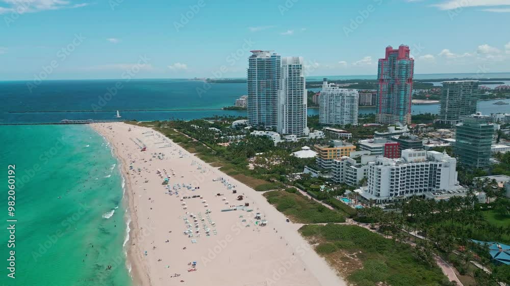 Aerial view of Miami Beach. Florida. USA. Aerial view of Miami Beach. Aerial panoramic view of the city of Miami, buildings, marina, yachts and skyscrapers. Aerial view of Miami Beach. Florida. USA. Aerial view of Miami Beach. Aerial panoramic view of the city of Miami, buildings, marina, yachts and skyscrapers.