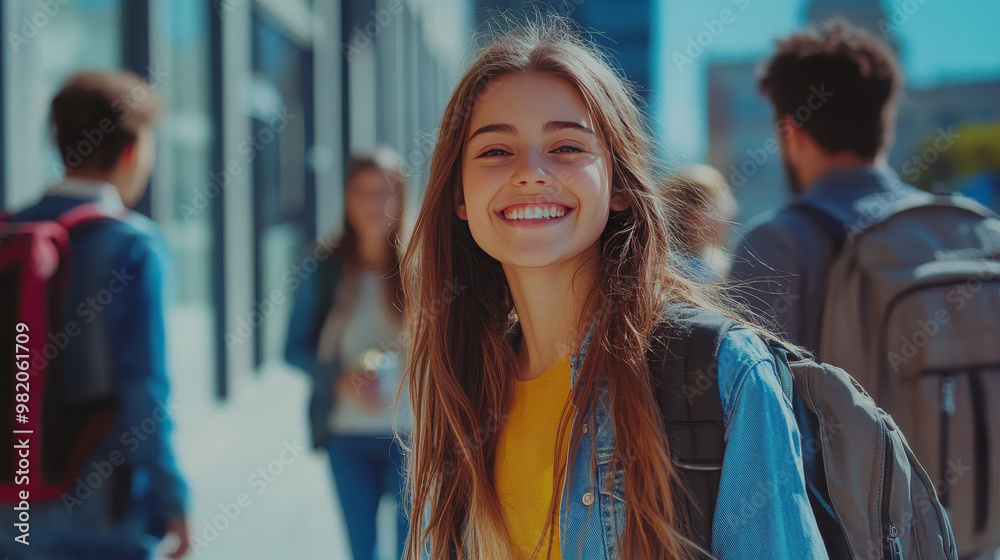 A joyful group of Gen Z students strolls through a university campus, chatting and bonding. This scene captures their excitement for learning and the camaraderie shared among friends . A joyful group of Gen Z students strolls through a university campus, chatting and bonding. This scene captures their excitement for learning and the camaraderie shared among friends .