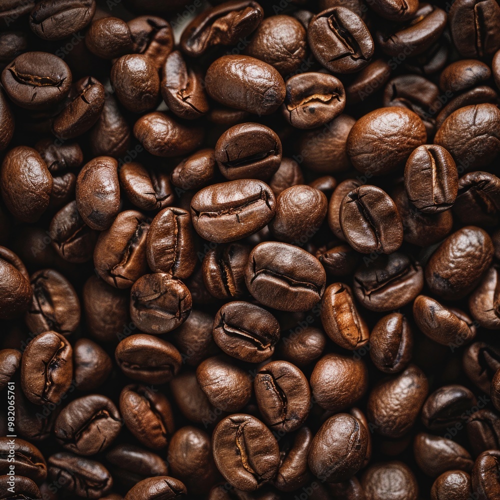 Richly Detailed Coffee Beans Pattern Richly Detailed Coffee Beans Pattern